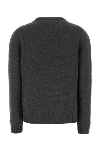 Prada Wool Blend Crew Neck Knit Sweater