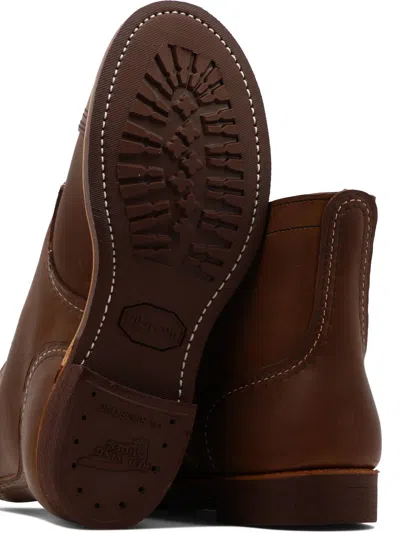 Red Wing Shoes Brown Leather Ankle Boots In Brown