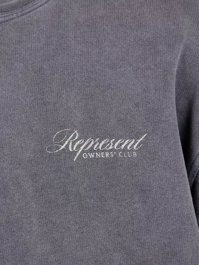 Represent Logo-print Hoodie In Black