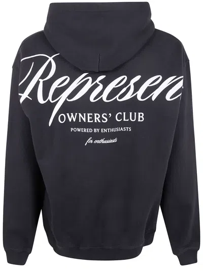 Represent " Owners Club Script" Hoodie In Blue