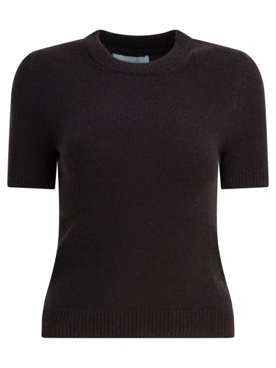 Sa Su Phi Brown Cashmere Knit Sweater In Blue