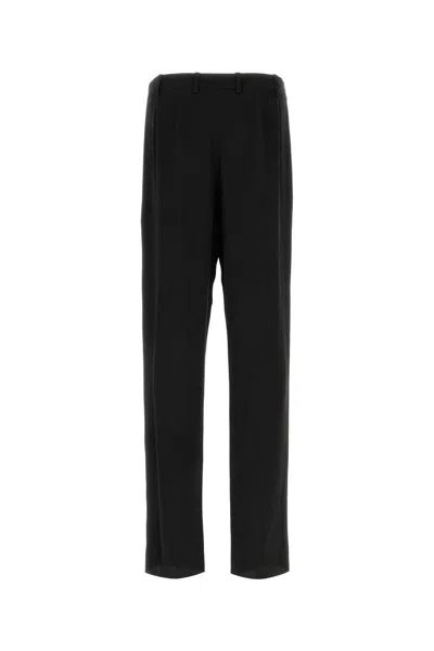 Saint Laurent Black Crepe Wide-leg Pant