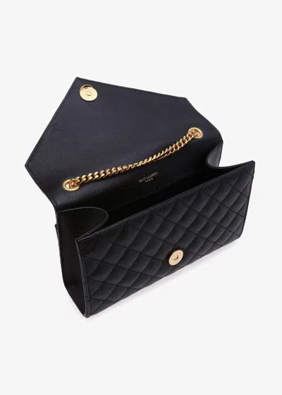 Saint Laurent Borsa Envelope Small In Black