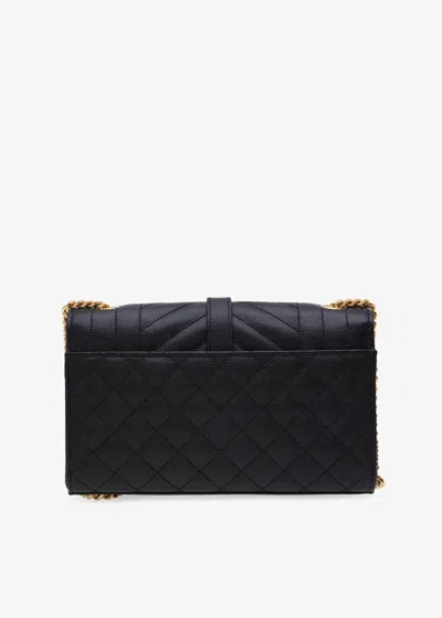 Saint Laurent Borsa Envelope Small In Black