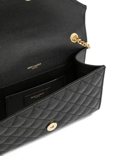 Saint Laurent Borsa Envelope Small In Black