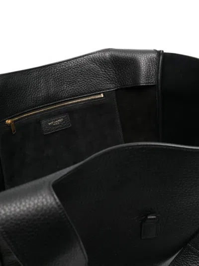 Saint Laurent Bea Black Leather Tote Bag
