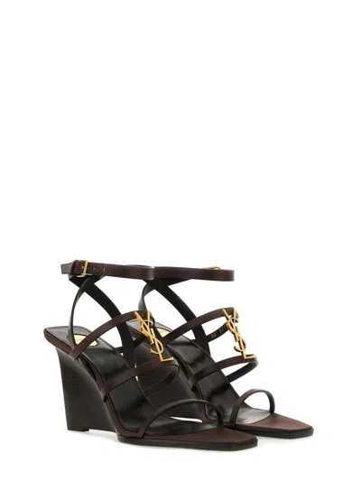 Saint Laurent Wedge Cassandras In Black