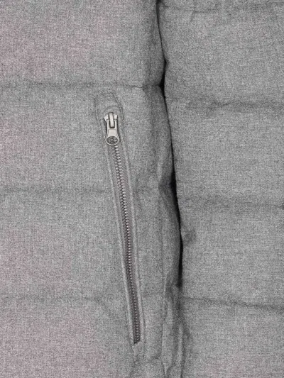 Save The Duck Constantin Flannel-effect Puffer Jacket In Gray