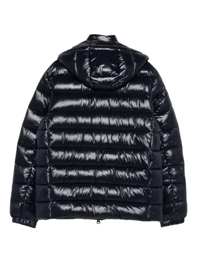 Save The Duck Florian Down Jacket With Lacquered Finish And Removable Hood In Black