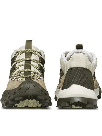 Scarpa Rove Multicolor Suede Shoes In Green