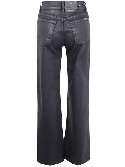 Seven Black Stretch Denim Jeans In Black