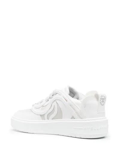 Stella Mccartney S-wave 1 White Wool Sneakers In White