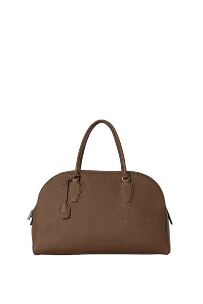 The Row Dark Olive Green India 15.75 Bag In Brown