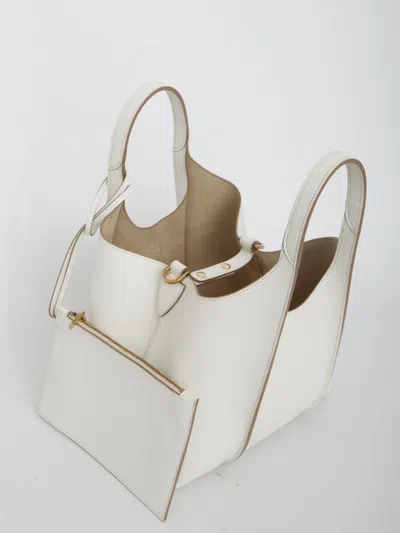 Tod's Borsa Shopping T Timeless In Pelle Mini In White