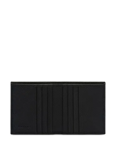 Prada Saffiano Leather Wallet In Black