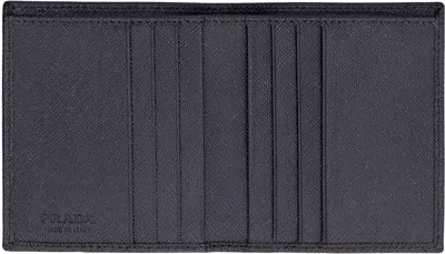 Prada Saffiano Leather Wallet In Black