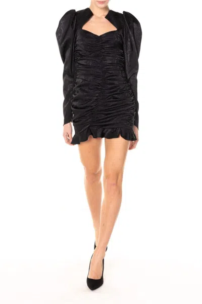 Nineminutes Black Short Dress In Black