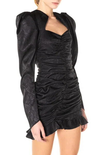 Nineminutes Black Short Dress In Black