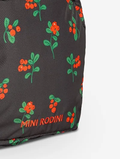 Mini Rodini Girls Lingonberries Aop Backpack In Black