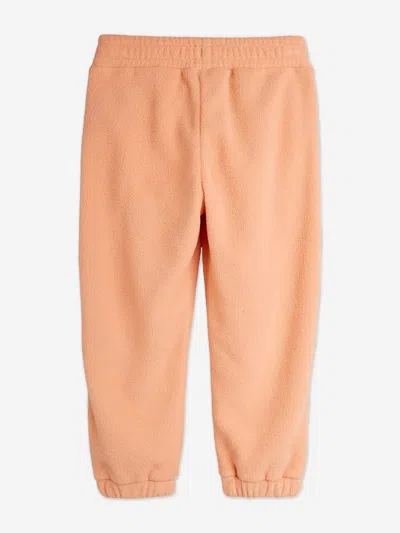 Mini Rodini Girls Embroidered Alpine Flowers Joggers In Orange