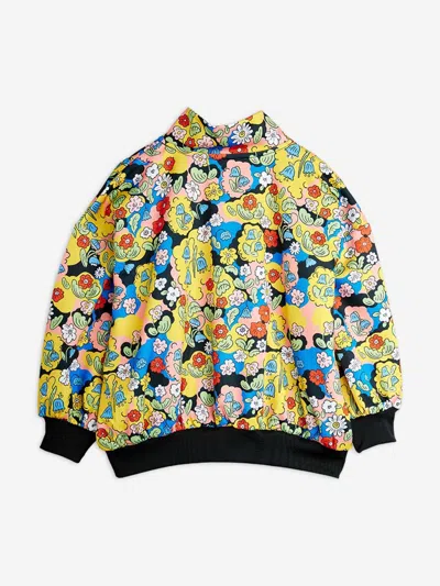 Mini Rodini Girls Ritzratz Patch Half Zip Sweatshirt In Blue