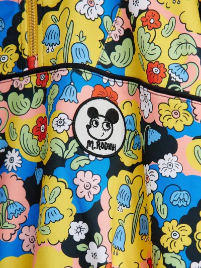 Mini Rodini Girls Ritzratz Patch Half Zip Sweatshirt In Blue