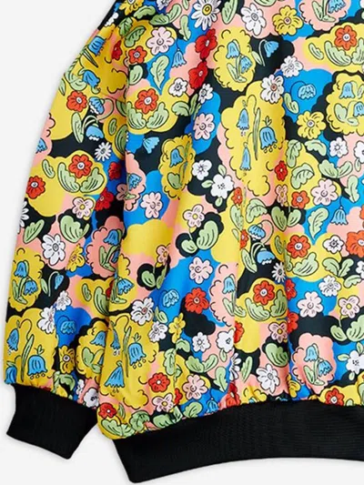 Mini Rodini Girls Ritzratz Patch Half Zip Sweatshirt In Blue