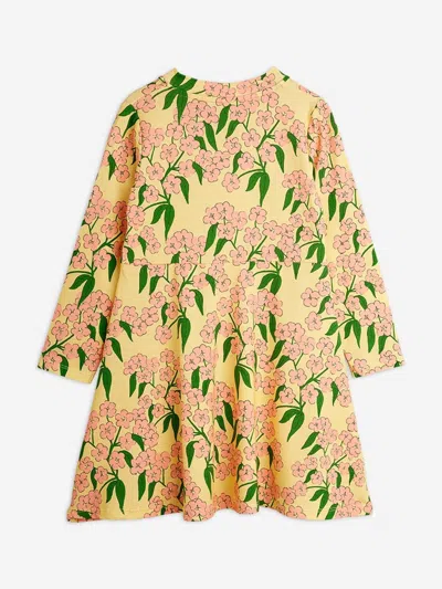 Mini Rodini Girls Alpine Flowers Aop Dress In Pink