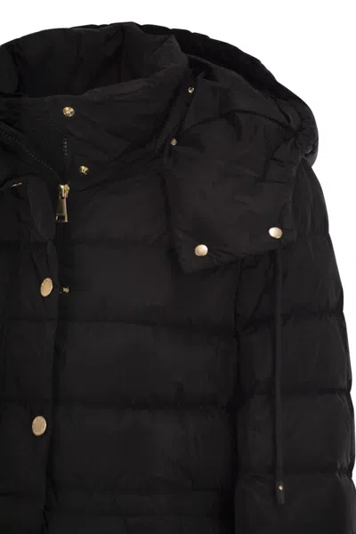 Weekend Max Mara Weekend Maxmara Cerbero Slim Fit Down Jacket In Water Repellent Taffeta In Black