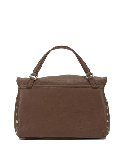 Zanellato Brown Cow Leather Handbag In Brown
