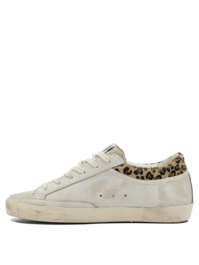 Golden Goose Super Star Calf Hair And Suede-trimmed Distressed Leather Sneakers In Multi