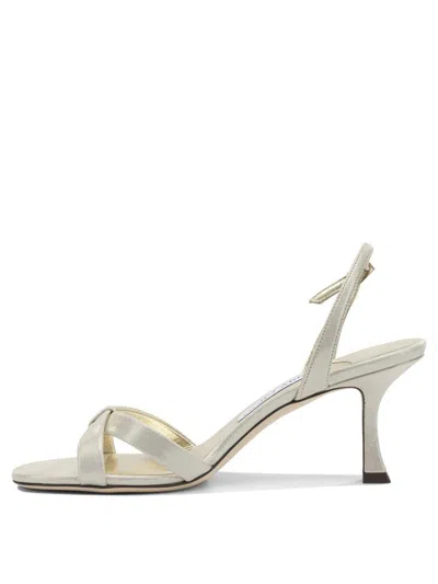 Jimmy Choo Elsy 70mm Sandals Gold In Multi