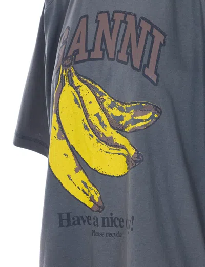Ganni T-shirts And Polos In Gray