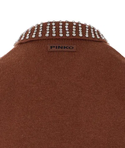 Pinko Sweaters In Brown
