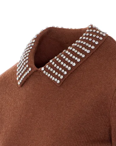 Pinko Sweaters In Brown