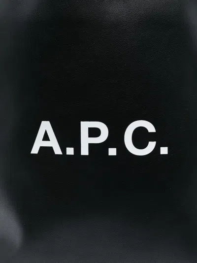 Apc Stussy Double Dragon Pig. Dyed Tee In Black