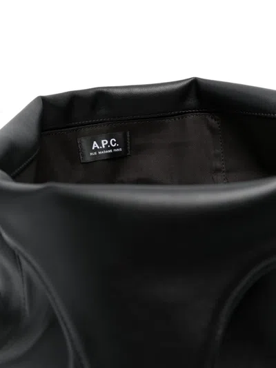 Apc A.p.c. Ninon Canvas Tote Bag In Black