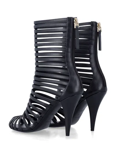Givenchy Cage Ankle Boots In Leather In Multi