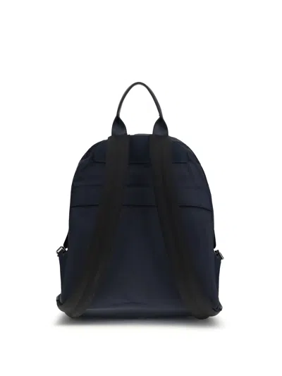 Kiton Zip-pocket Backpack In Blue