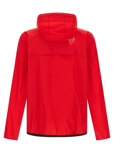 Comme Des Garçons Play X K-way Jacket In Red