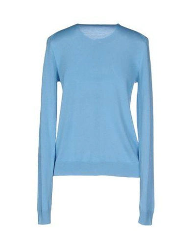 Shop Jil Sander Cardigan In Sky Blue