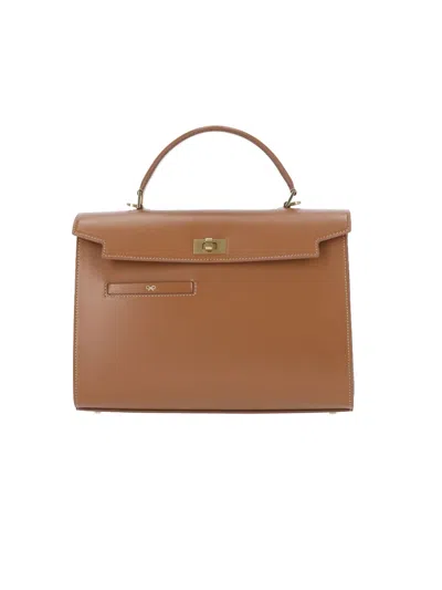 Anya Hindmarch Mortimer Top Handle In Brown