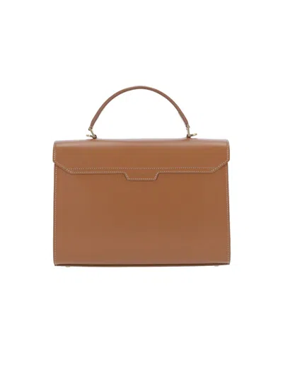 Anya Hindmarch Mortimer Top Handle In Brown
