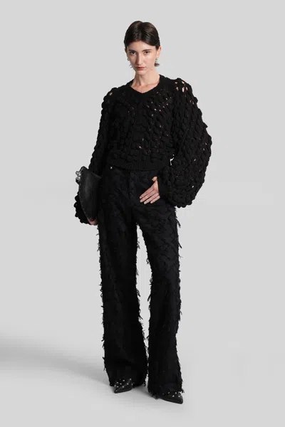 Séfr Luna Knitwear In Black Cotton In Black