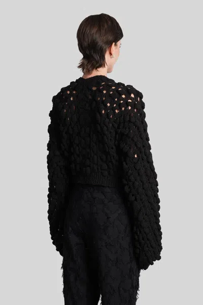 Séfr Luna Knitwear In Black Cotton In Black