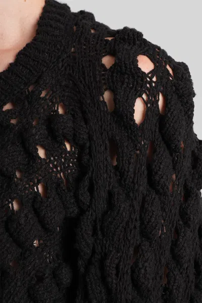 Séfr Luna Knitwear In Black Cotton In Black