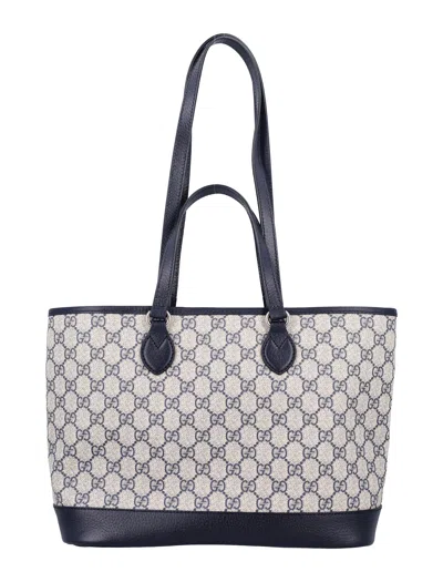 Gucci Ophidia Medium Tote Bag In Blue