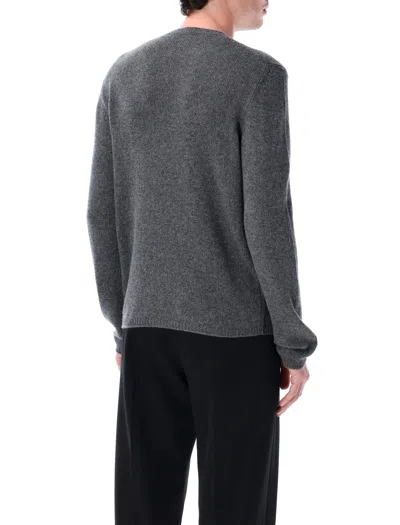 Prada Cashmere Crew Neck Sweater Long Sleeves In Animal Print