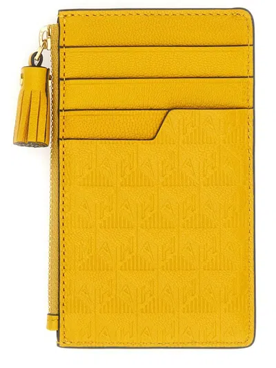 Anya Hindmarch Coco Pops Card Holder In Yellow