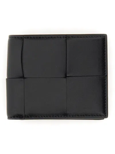 Bottega Veneta Bifold Cassette Wallet In Black